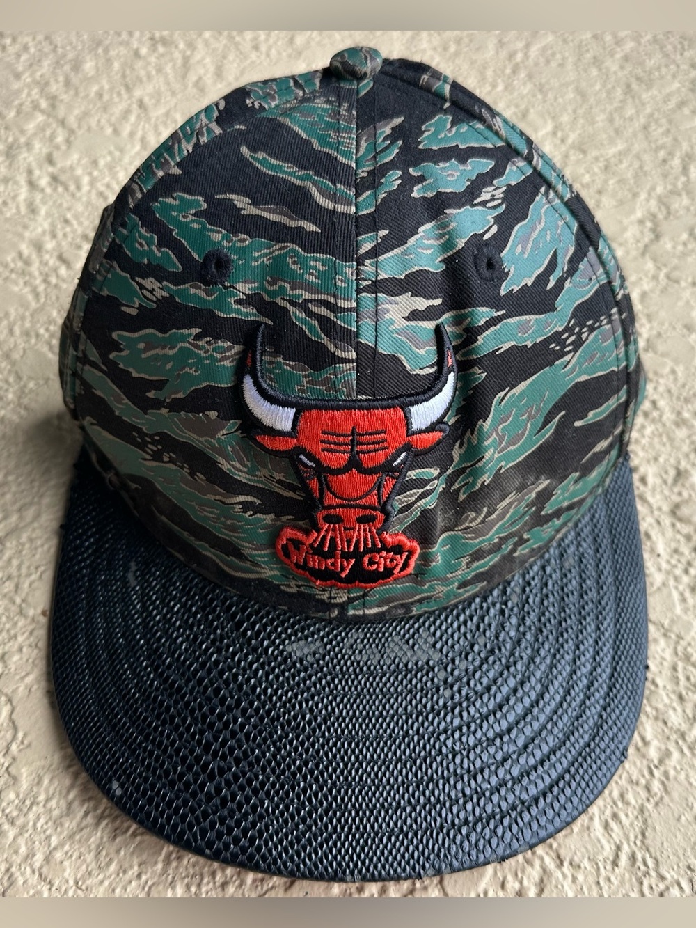 Chicago Bulls Windy City Camo 9 Fifty Hardwood Classics Adjustable Hat